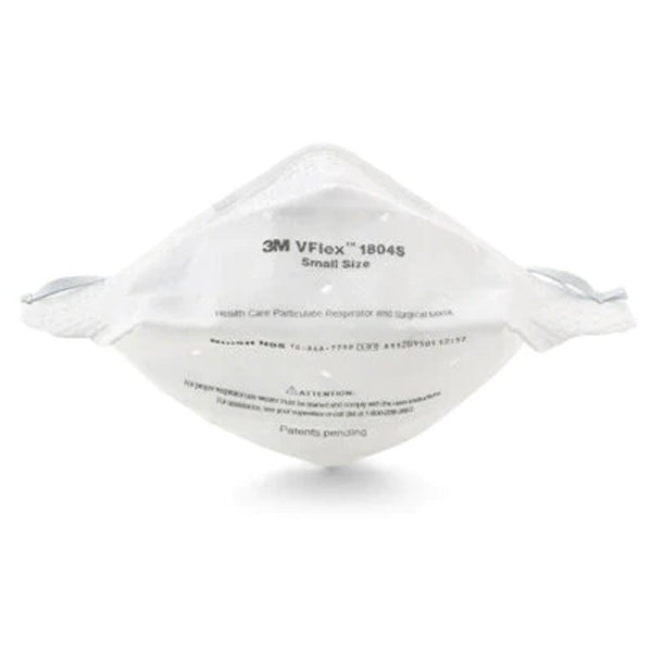 3M ESPE 1804S VFlex N95 NIOSH Particulate Respirator Mask Small 50/Bx 3M ESPE 1804S VFlex N95 NIOSH Particulate Respirator Mask Small 50/Bx